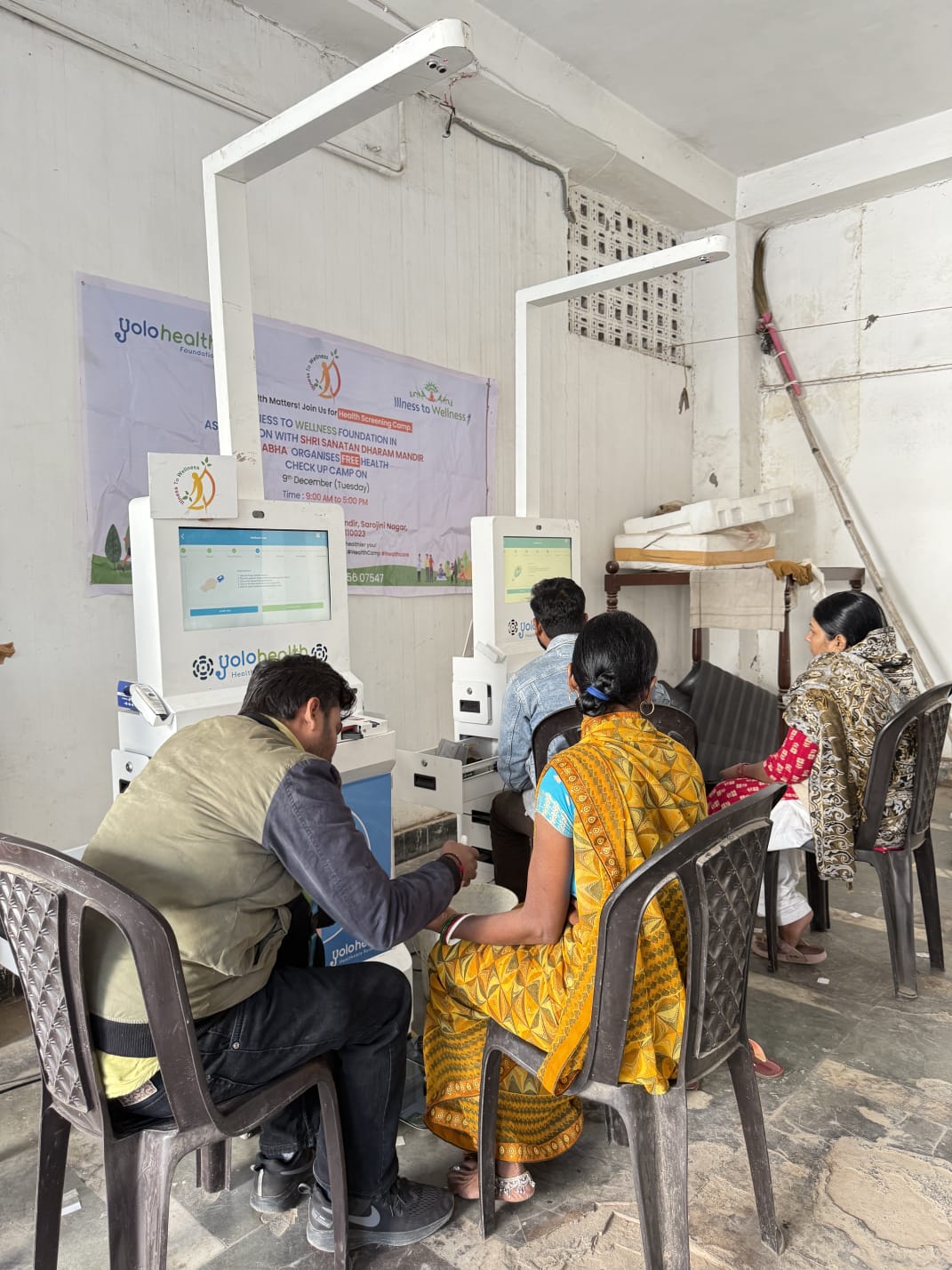 Seva Through Wellness at Shiv Mandir